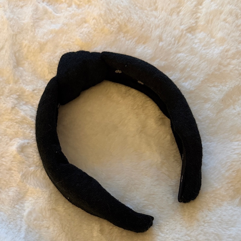 Lele Sadoughi Black Knotted Headband